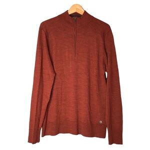Smartwool • Men’s Kiva Ridge Merino Wool Blend Half Zip Pullover Sweater Medium